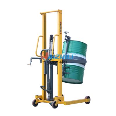 China Hot Selling HaizhiLi Handling Equipment Hydraulic Lifter Drum Scale Truck Hotels Adjustable Tilting Type Hydraulic Lifter And Tilter for sale