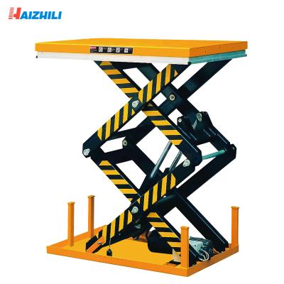 China Hotels Portable Hydraulic Scissor Lift Table 2000kg 1000kg Lift Table for sale