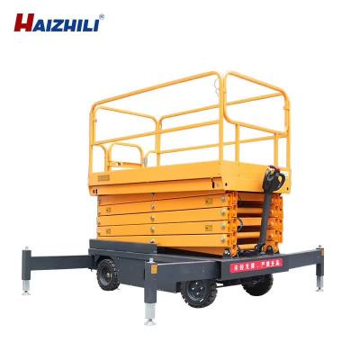 China Easy Operation Safety Convenience HaizhiLi Material Handling Equipment 6-16m Hydraulic Electric Scissor Lift Platform for sale