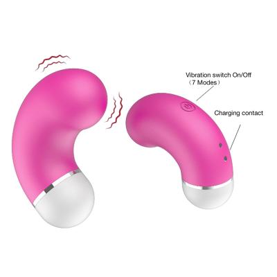 China High Quality and Durable Wireless Silicone Stimulator Vibration Dual Vibrator Nipple Clitoris Vibrator for sale