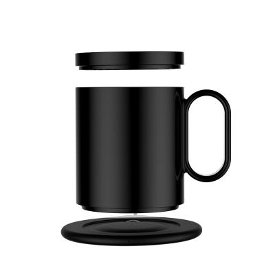 China Electric USB Coffee Cup Mug Warmer 55 Degree Cup Warmer with Protection Coffee Hot Cup Fast Wireless Charging Wireless Charger for sale