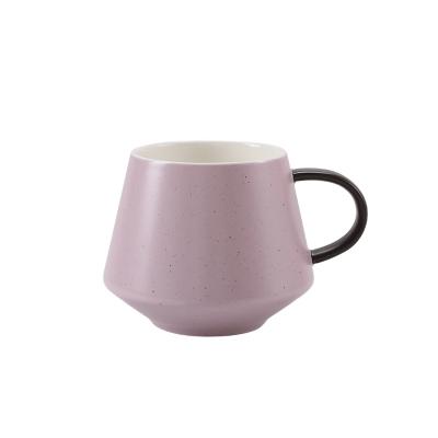 China Viable Attractive Unique Design Ink Dot Tea Mug Set Personalized Ceramic Coffee Mug For Gift for sale