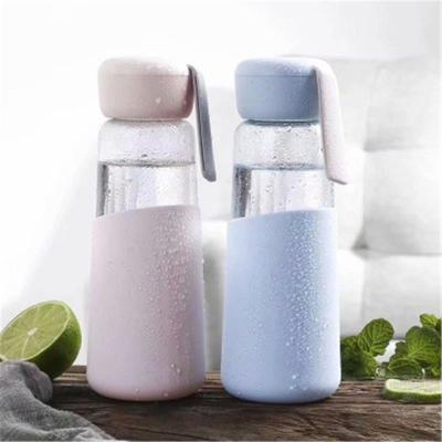 China Viable Korean version of the creative heat-resistant cute glass couple students cup portable fresh and simple Anti-scalding for sale