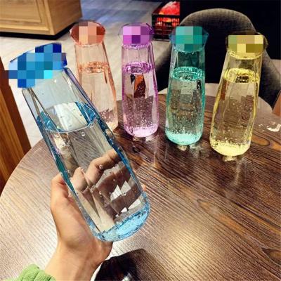 China Quartz Bamboo Crystal Natural Gemstone Gemstone Water Bottle Stocked Glass Water Bottle for sale