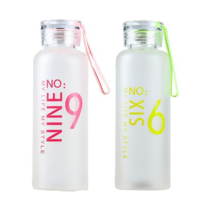 China High Quality Custom Viable Creative Promotional Water Bottle Custom Glass Water Bottle For Women for sale