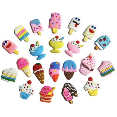 China Clog Charms PVC Charms Wholesale Luminous Soft PVC Letter Hole Rubber Shoe Buckles Detachable Charm for sale