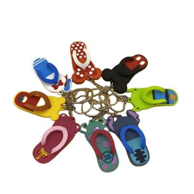 China Custom Soft Key Chain PVC 3D Silicone Rubber Custom Key Chain Shoe Shape Keychains for sale