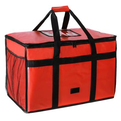 China Large Insulated Collapsible Tote Picnic Thermal Reusable Grocery Cooler Bags Food Insulated Delivery Bag for sale