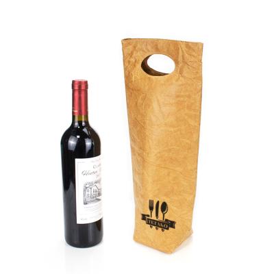 China Waterproof Handle Tote Aluminum Thermal Eco Paper Tyvek Wine Cooler Bag for sale