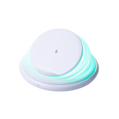 China UniversalÂ   10W Type C Carjer Nirkabel Carjer Nirkabel Remote Magnetic Fast Wireless Night Light Phone Charger Pad for sale