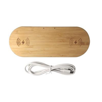 China Mobile Phone Manufacturers Recommend Series Eco-friendly Portable Wireless Charger Bamboo Wireless Charger for sale