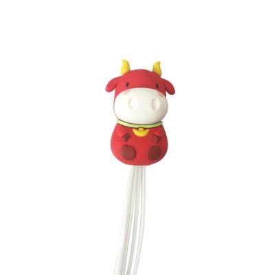 China Multi-media Customized PVC Doll 3 in1 USB A/TYPE C/MICRO B/8 Pin Charging Cable PVC for sale