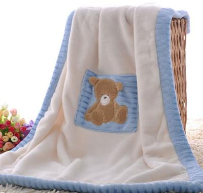 China 2018 Wholesale Animal Anti-pilling Design Amazon Lovely Printed Coral Fleece Baby Blanket Baby Flannel Blanket for sale