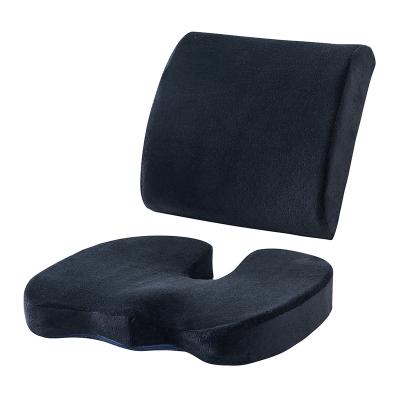 China Massage A Set Lumbar Support Back Cushion And Cushion Memory Foam Amazon Hot Sale for sale