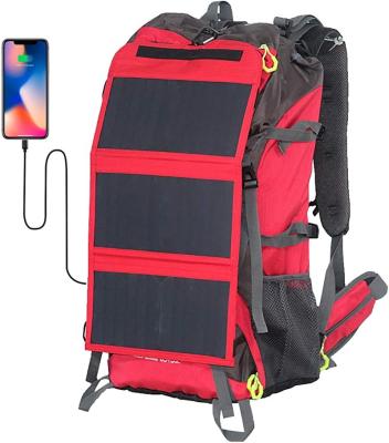 China USB Charging One Piece Also Wholesale Solar Mountaineering Bag USB Power Bank Charging Waterproof Laptop High Power Solar Backpack for sale