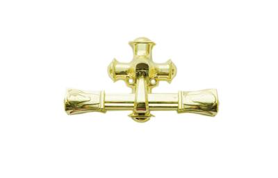 China Custom Painted Casket Handle H9008-1 Gold Color , Funeral Decoration for sale