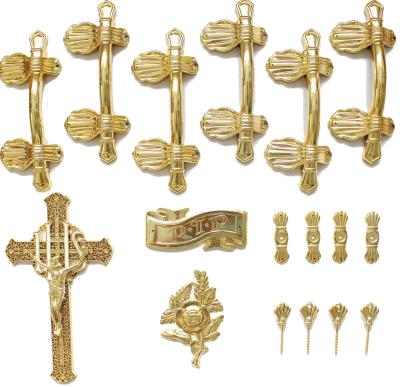 China Casket Handle Coffin Fitting S9004 , Coffin Lid Screw And Casket Cross for sale