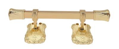 China Gold Color Metal Casket Handle With Zamak Point And Steel Pipe for sale