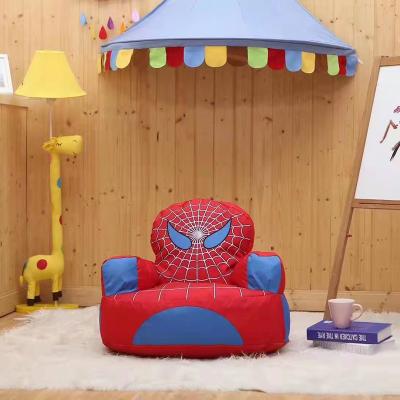 China Adjustable (Other) New High Quality Modern Cute Spider-Man Children Shape Small Bean Bag Luxury Chair Customized for sale