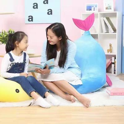 China (Other) Best Selling Animal Lounge Adjustable Toy Large Fish Shape Plush Bean Bag Chairs For Kids Multifunctional Kids for sale