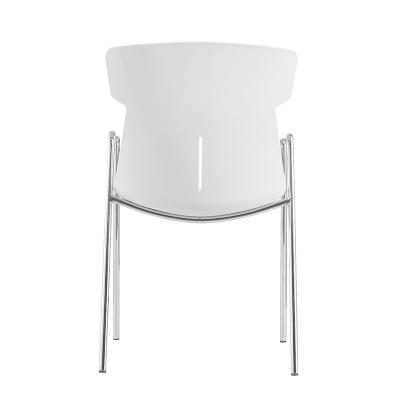 China High quality modern high quality pp metal leg white plastic frame restaurant hotel comfortable cheap chairs for sale