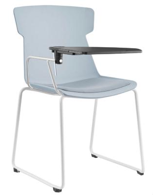 China Contemporary Wholesale New Style Modern Chair Study Chair With Writing Student Chair Writing Pad for sale