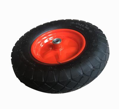 China Natural Rubber 4.00-8 High Pneumatic Wheelbarrow Air Wheel for sale