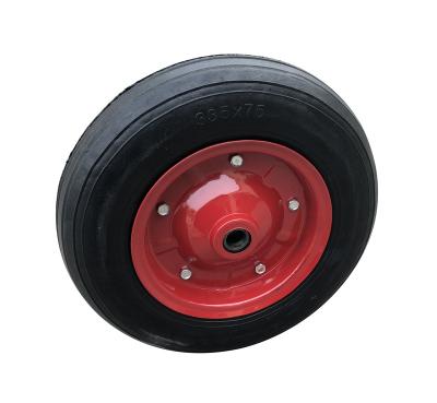 China Wheelbarrow 3.00-7 Solid Rubber Wheel No Air Inflation Wheel for sale