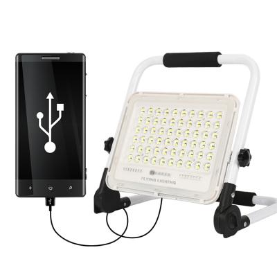 China New Portable Cordless Led 100w Led Flood Light Working Lights Outdoor Foldable/Power Bank Lighting Price for sale