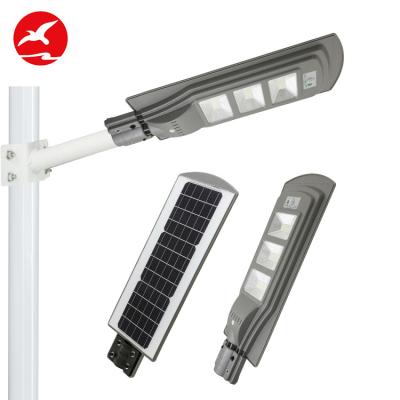 China ROAD factory price outdoor waterproof aluminum IP65 20w 40w 60w all shine in one solar led street light for sale