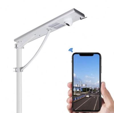 China Outdoor ROAD FLY IP65 Waterproof All In One Solar Street Light With Built In Camera Led Street Light for sale