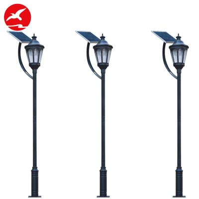 China Decorative LANDSCAPE High Luminous Flux 4m Led Solar Street Light Garden Lawn Light For Park for sale