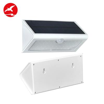 China High Luminous Flux 5w Solar Wall Light Aluminum Waterproof Motion Sensor IP65 Red Warning Sensor for sale