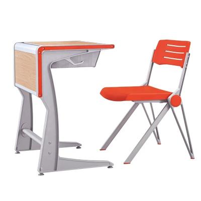 China Modern Used School Furniture Single Seat School Office Students Desks And Chairs For Sale for sale