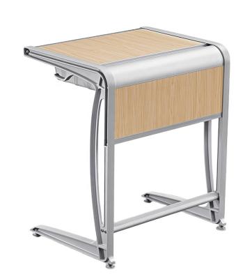 China Modern Aluminum Alloy Study Desk With Chair For Classroom for sale