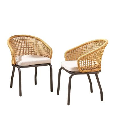 China Modern Arias Outdoor Wicker Club Chair With Cushion (Set 2) Rattan Wicker Furniture for sale