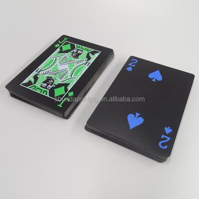 China Wholesale Sunduke Plastic Black Custom Card Printed Plastic PVC Poker Paper Playing Cards for sale