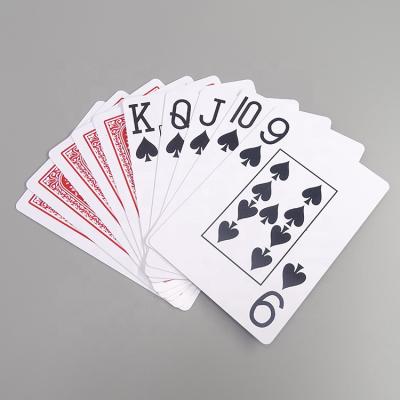 China 100% New Custom Plastic Plastic Playing Game Poker Cards Waterproof Poker for sale