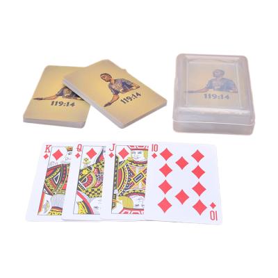 China Premium Plastic Custom Printed Plastic Waterproof Playing Cards for sale