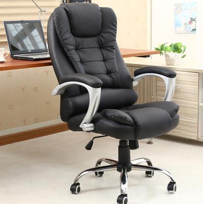 China (Height)Adjustable Adjustable Office Chair With Armrest High Lift Swivel Back Leather Furniture for sale