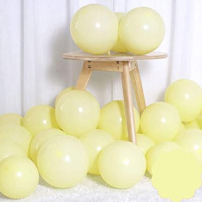 China Party Decoration 2022 New Trendy Pastel Yellow Balloon, Garland Arch Kit Birthday Engagement Balloons Balloons for sale