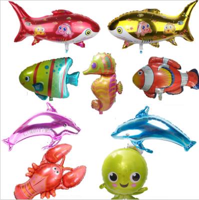 China Promotional Toy Promotional Toy YANGYUE The Best Marine Organism Aluminum Balloon Dolphins Inflatable Medium Foil Balloon for sale