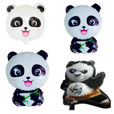 China YANGYUE Toy Promotional Toy 18 Inch Panda Shape Advertising Helium Foil Custom Animal Balloons for sale