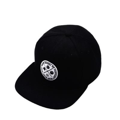 China Custom Round Embroidered Snapback Adjustable Hip Hop Hat Baseball Cap with Patch for sale