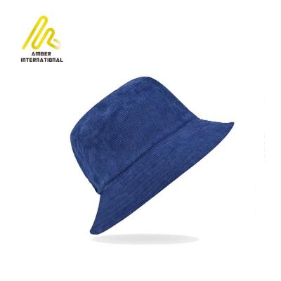 China Leisure Unisex Bulk Custom Logo Fisherman Designer Corduroy Bucket Hat for sale