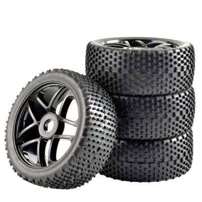 China RC 1/8 Model 17mm Hub Wheel Rim Tires Pack With 4 RC Off-Road Car Tire Errors for sale