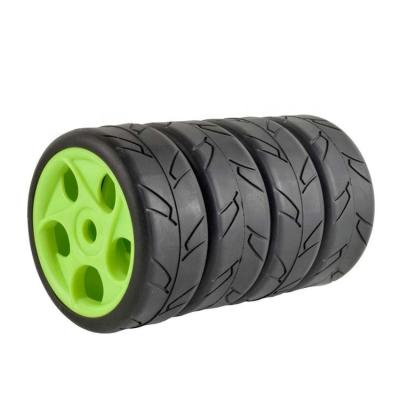 China RC Hobby On Road Rubber Tires And Plastic Wheels Slick Tires For 1/8 Kyosho Hobao HSP HPI RC Car Parts for sale