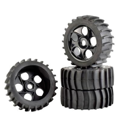 China 4PCS RC Car 1/8 17mm Hex Hub Baja Snow Sand Error Paddle Tires Tire and Wheels I-4 for sale