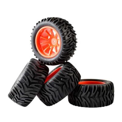 China RC Hobby 4PCS Monster Truck Wheels Tires 115MM Off-Road Car Tires Set For 1/10 HPI HSP RC Car for sale