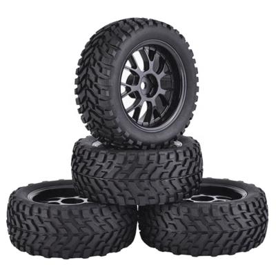 China Vehicles & 4Pcs 75mm Off Road Rubber RC Remote Control Toys with Errors Roll 12mm Hex Tires for 144001 MN99S MN90 MN86 1/14 1/16 1/10 RC Car for sale